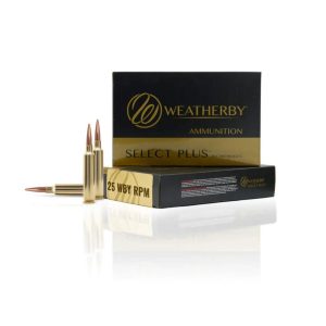 Weatherby Select Plus Berger Elite Hunter Rifle Ammunition 25 Wby RPM 133gr PT 3150 fps 20/ct