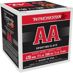 Winchester AA Super Sport .410 ga 2-1/2" MAX 1/2 oz #8 1300 fps - 25/ct