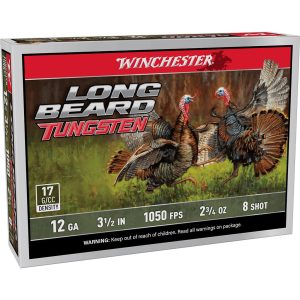 Winchester Long Beard Tungsten Shotshell 12ga 3.5" 2-3/4oz 1100 fps #8 5/ct