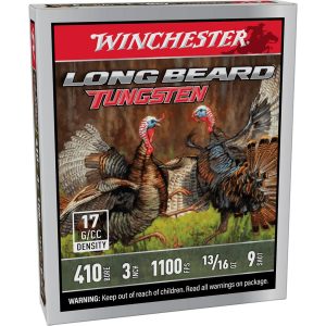 Winchester Long Beard Tungsten Shotshell 410ga 3" 13/16oz 1100 fps #9 5/ct