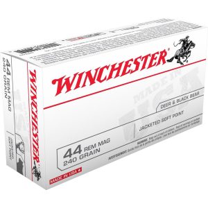 Winchester USA Handgun Ammunition .44 Mag 240 gr JSP 50/ct