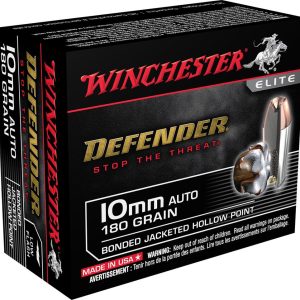 Winchester Defender Handgun Ammunition 10mm Auto 180 gr. 1240 fps 20/ct