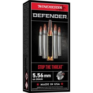Winchester PDX1 Defender Rifle Ammunition 5.56mm 64 gr. PHP 2800 fps 20/ct