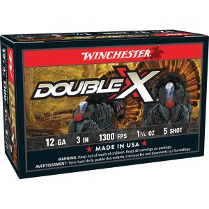 Winchester Double X Turkey Load Shotshells 12 ga 3" MAX 1-3/4 oz #5 1300 fps 10/ct