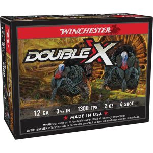 Winchester Double X Turkey Load Shotshells 12 ga 3 1/2" MAX 2 oz #4 1300 fps 10/ct