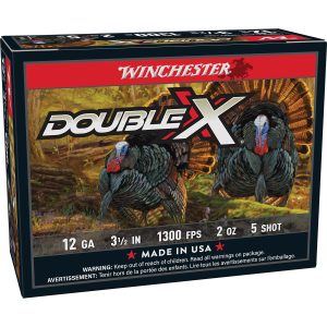 Winchester Double X Turkey Load Shotshells 12 ga 3-1/2" MAX 2 oz #5 1300 fps 10/ct