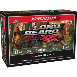 Winchester Long Beard XR Shotshells 12 ga 3" 1-3/4 oz #5 1200 fps 10/ct
