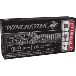 Winchester Super Suppressed Rifle Ammunition 400 Legend 300gr OTR 1060 fps 20/ct
