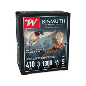Winchester Bismuth Shotshell 410ga 3" 9/16oz 1300 fps #4 15/ct