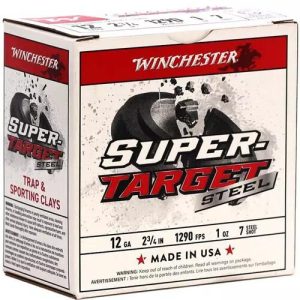 Winchester Super-Target Steel Shotshells 12ga 2-3/4" 1oz 1290 fps #7 25/ct