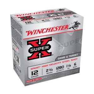 Winchester Super X Game and Target Shotshells 12 ga 2-3/4" 1-1/8 oz 1325 fps #6.5 25/ct