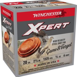 Winchester Xpert Steel Shotshells 20 ga 2-3/4" 3/4 oz 1325 fps #6 25/ct