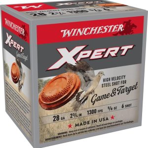 Winchester Xpert Steel Shotshells 28 ga 2-3/4" 5/8 oz 1300 fps #6 25/ct