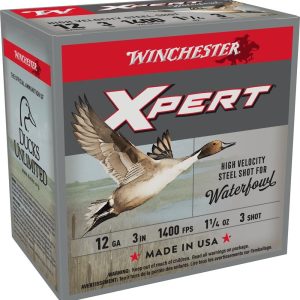 Winchester Xpert High-Velocity Steel Shotshells 12 ga 3" 1-1/4 oz 1400 fps #3 25/ct