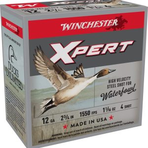 Winchester Xpert High Velocity Steel Shotshells 12 ga 2-3/4" 1-1/16 oz 1550 fps #4 25/ct