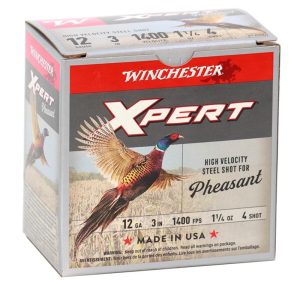 Winchester Xpert HV Steel Pheasant Shotshells 12 ga 3" 1-1/4 oz 1400 fps #4 25/ct