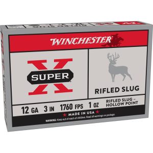 Winchester Super-X Rifled Slug Shotshells 12 ga 3" 1 oz 1760 fps Slug 5/ct