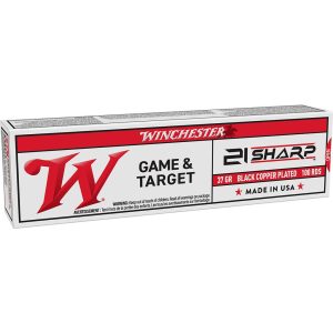Winchester Game & Target Black Copper Plated Lead Rimfire Ammunition 21 Sharp 42gr FMJ 1335fps 100/ct