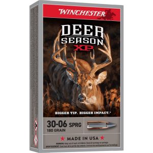 Winchester Deer Season XP Rifle Ammunition .30-06 Sprg 180gr PT 2750 fps 20/ct