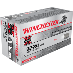 Winchester Super-X Rifle Ammunition .32-20 Win 100 gr. LFN 1210 fps 50/ct