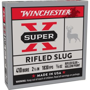 Winchester Super-X Rifled Slug Shotshells .410 ga 2-1/2" 1/5 oz 1830 fps Slug 5/ct