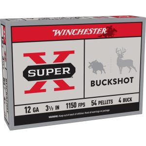 Winchester Super-X Buckshot Shotshells 12 ga 3-1/2" 1150 fps #4B 5/ct