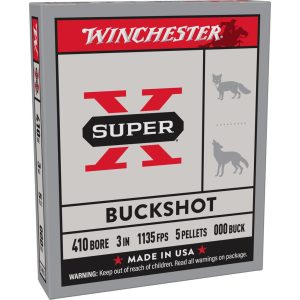 Winchester Super-X Buckshot Shotshells .410 ga 3" 1135 fps #000 5/ct