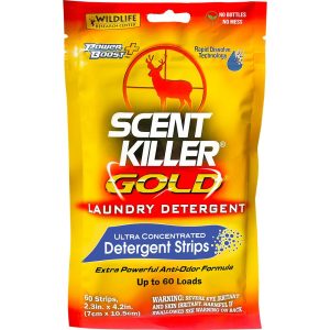 Wildlife Research Scent Killer Gold Laundry Detergent Ultra-Concentrated Detergent Strips 60/ct