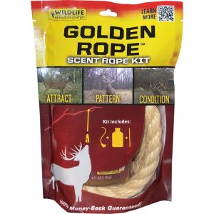 Wildlife Research Golden Rope Scent Rope Kit with 1 Rope and 4 oz Attractant Bottle