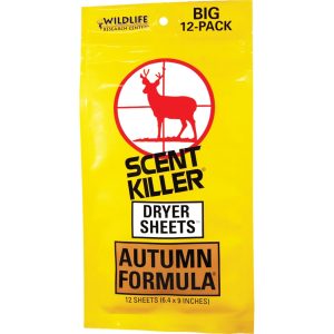 Wildlife Research Scentkiller Dryr Sheets Autmn - 12 Pack
