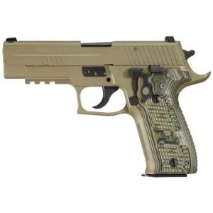 Sig Sauer P226 Scorpion 9mm Luger 10rd Magazine 4.4" Barrel FDE Night Sights Hogue Ext G10 Grips CA Compliant