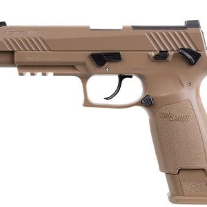 Sig Sauer Semi-automatic CO2-powered P320-M17 Air Pistol - 20rd Pellet Mag Coyote Tan