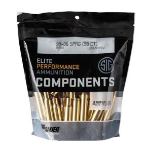 Sig Sauer Unprimed Brass Rifle Cartridge Cases 30-06 SPRG 50/ct