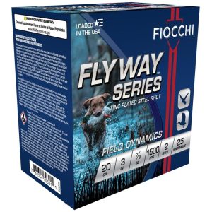 Fiocchi Flyway Steel Shotshells 20 ga 3" 7/8oz 1500 fps #2 25/ct