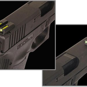 Truglo TFO Tritium/Fiber-Optic Day/Night Sights Fits Novak 1911 .260/.500 - Front Green/Rear Yellow