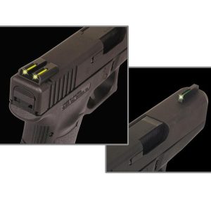 Truglo TFO Tritium/Fiber-Optic Day/Night Sights Fits Springfield XD XDM (excluding 5.25" Comp Series) and XDS - Front Green/Rear Yellow