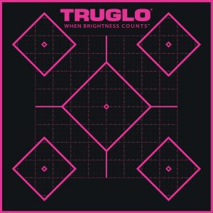 TRUGLO TRU-SEE Self Adhesive Targets - Handgun 12x18 Pink 6 Pack