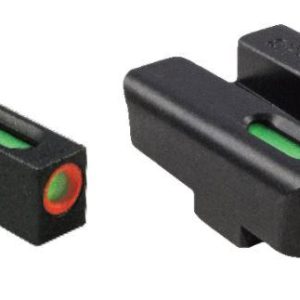 Truglo TFX Pro Tritium/Fiber-Optic Day/Night Sight - Ruger American 9mm & .45 - Orange Outline Front/Rear Green