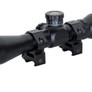 Truglo Tru-Brite Extreme Compact Tactical Rifle Scope with Rings - 4x32mm Mil-Dot 4" Matte