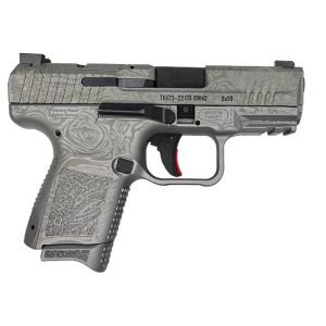 Century Arms Canik TP9 Elite SC 9mm Luger 12rd Magazine 3.5" Barrel Damascus Silver w/Full Kit - BLEMISHED
