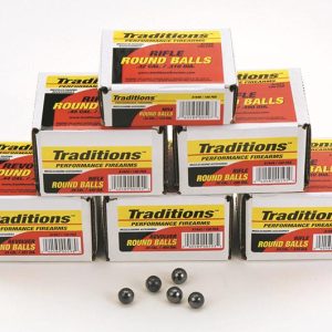 Traditions Muzzleloader Revolver Round Ball - Bulk Pack .44 cal 451" 140 gr 100/ct