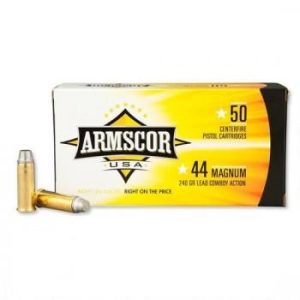 Armscor Handgun Ammunition .44 Mag 240 gr SWC 950 fps 50/ct