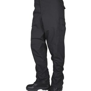 Tru-Spec BDU Basic Pants - 6.5oz. 65/35 Polyester Cotton Rip-Stop Zip Fly Closure Black Small