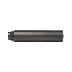 Q Blind Tiger QD Suppressor 7.62mm(.30 Cal) 1.75" Dia 7" Length  Stainless Steel Melonite Finish Rearend Included