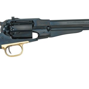 Pietta 1858 Remington Target Steel Frame Blued Muzzleloader Pistol with Walnut Grips - .44 cal 8"