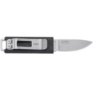 CRKT Scribe Fixed Blade Knife 1-3/4" Drop Point Blade Black