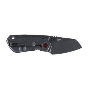 CRKT Overland Compact Folding Knife 2-1/4" Sheepsfoot Blade Black