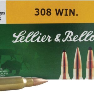 Sellier & Bellot Rifle Ammunition .308 Win 180 gr FMJ - 20/box