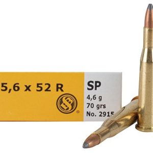 Sellier & Bellot Rifle Ammunition .22 Savage 70 gr SP 872 fps - 20/box