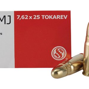 Sellier & Bellot Pistol & Revolver Ammo 7.62x25mm Tokarev 85 gr FMJ 50/box